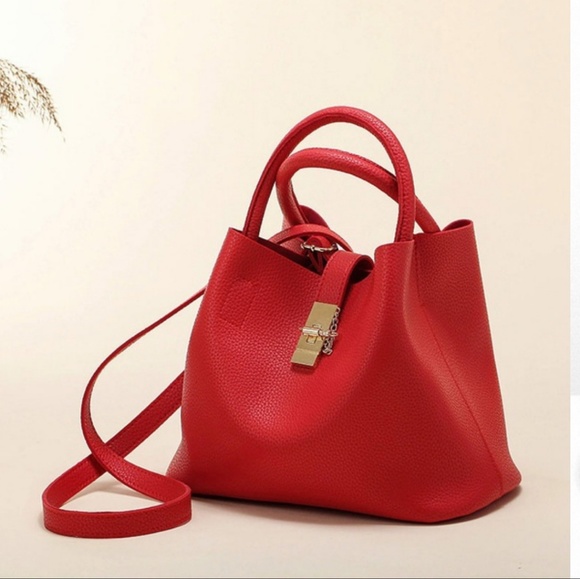 🛍Clarissa blush faux leather bag - Picture 2 of 7